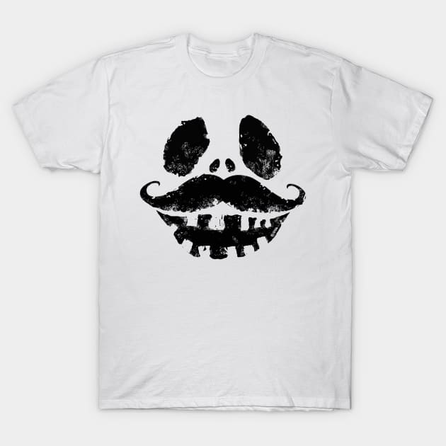 Halloween Jack-o-Lantern with Mustache T-Shirt by NewSignCreation